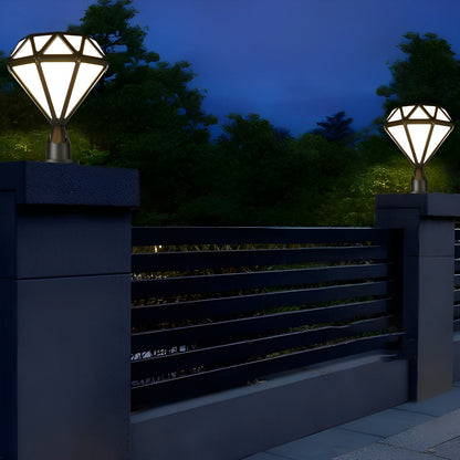 Waterproof Diamond Shape Post Cap Lights Fence Lighting