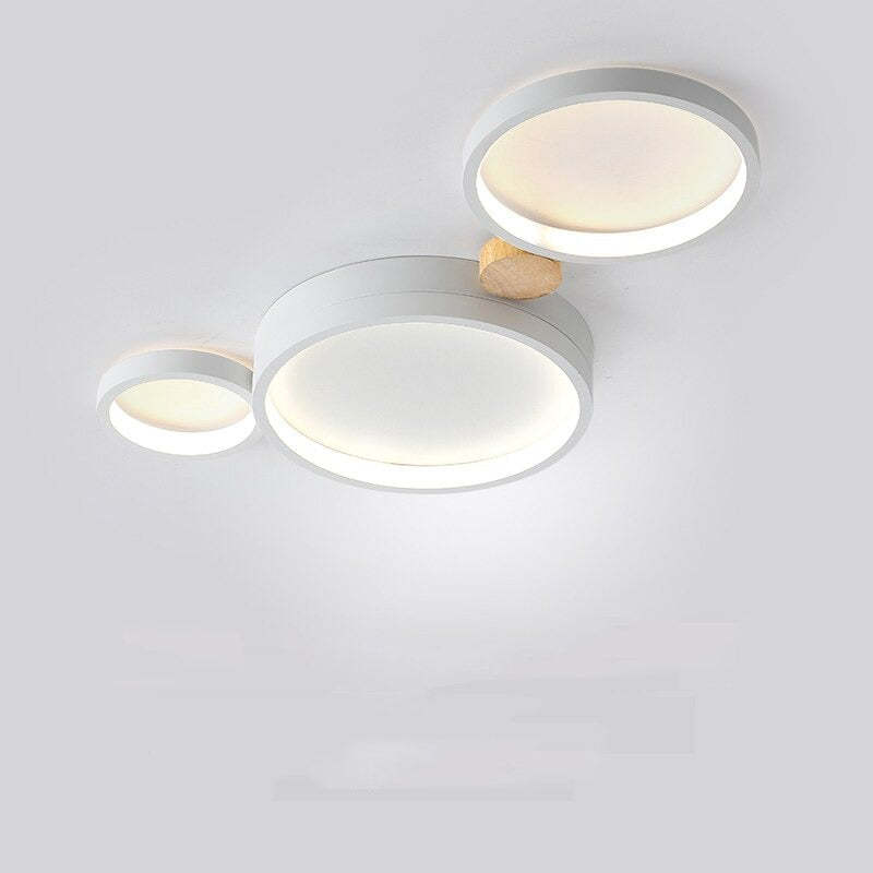 Round Flush Mount Ceiling Light White Gray Green Bedroom