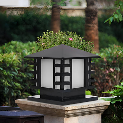 Retro Column LED Antique Garden Waterproof Courtyard Stigma Lamp