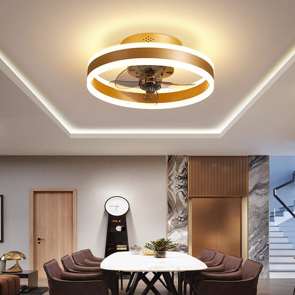 16'' Circular Dimmable LED Ceiling Fan with Light