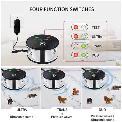 Ultrasonic Electronic Mouse Repellent - Rodent and Pest Deterrent for Mice Rats and Insects