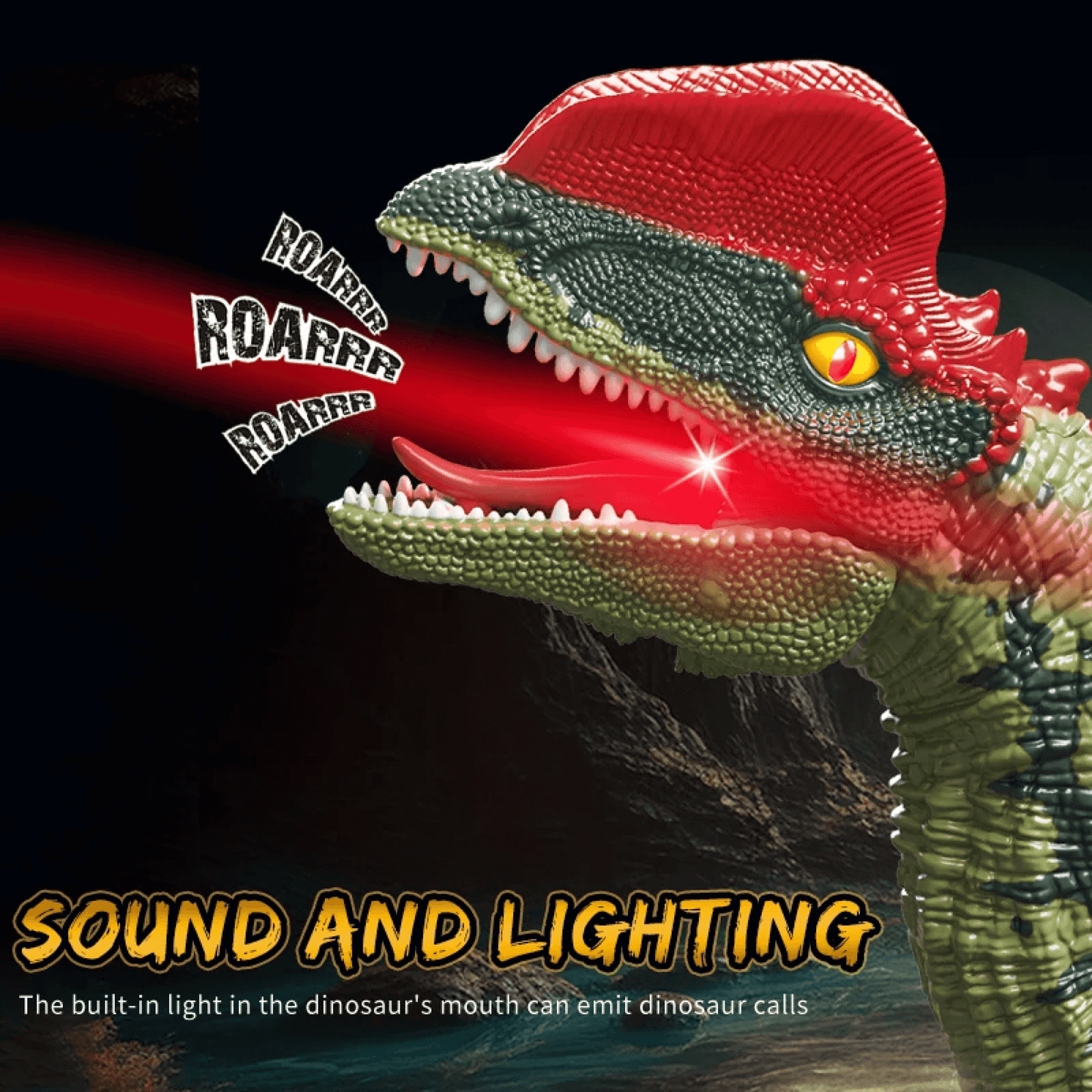 Remote Control Dinosaur Radio Controlled RC Dino Toy Velociraptor T Rex with Remote