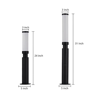 Waterproof Modern Cylinder Long Barrel Column Post Lights Pillar Lights