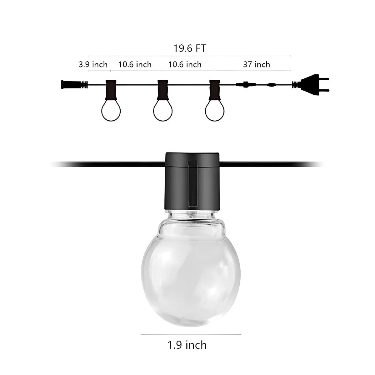 LED Solar Outdoor Tent Canopy String Lights Camping