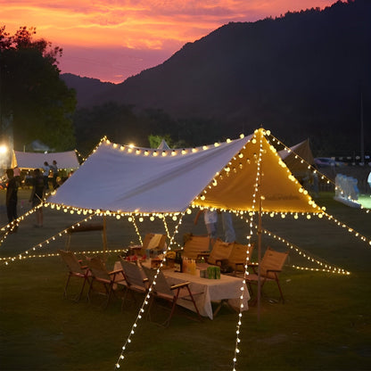 LED Solar Outdoor Tent Canopy String Lights Camping