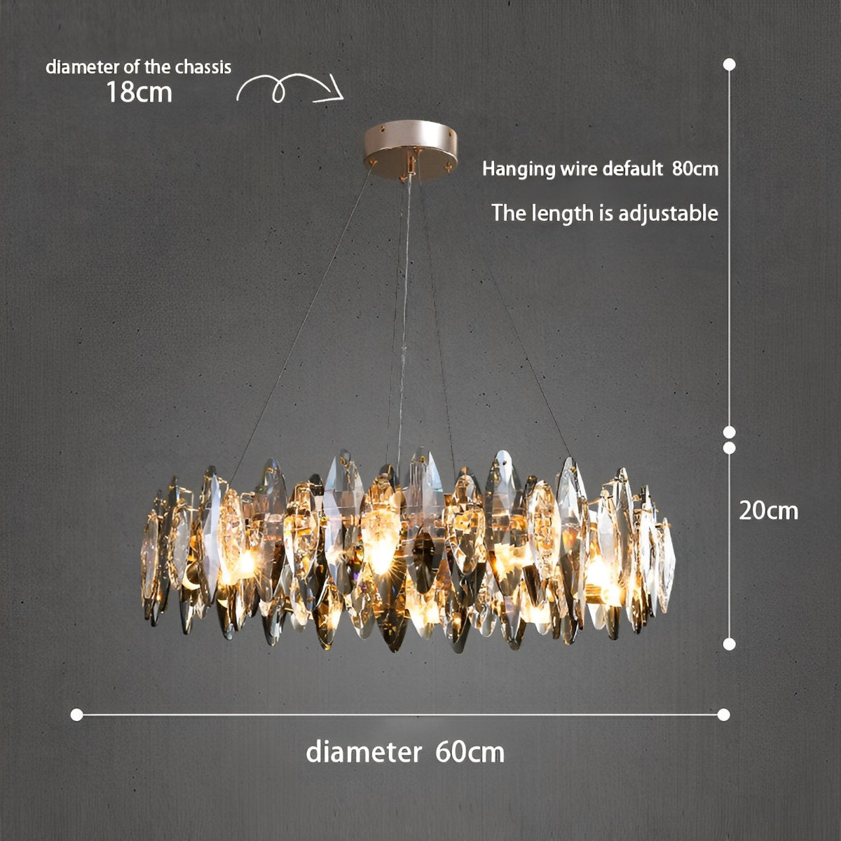 Luxury LED lighting Crystal Chandelier