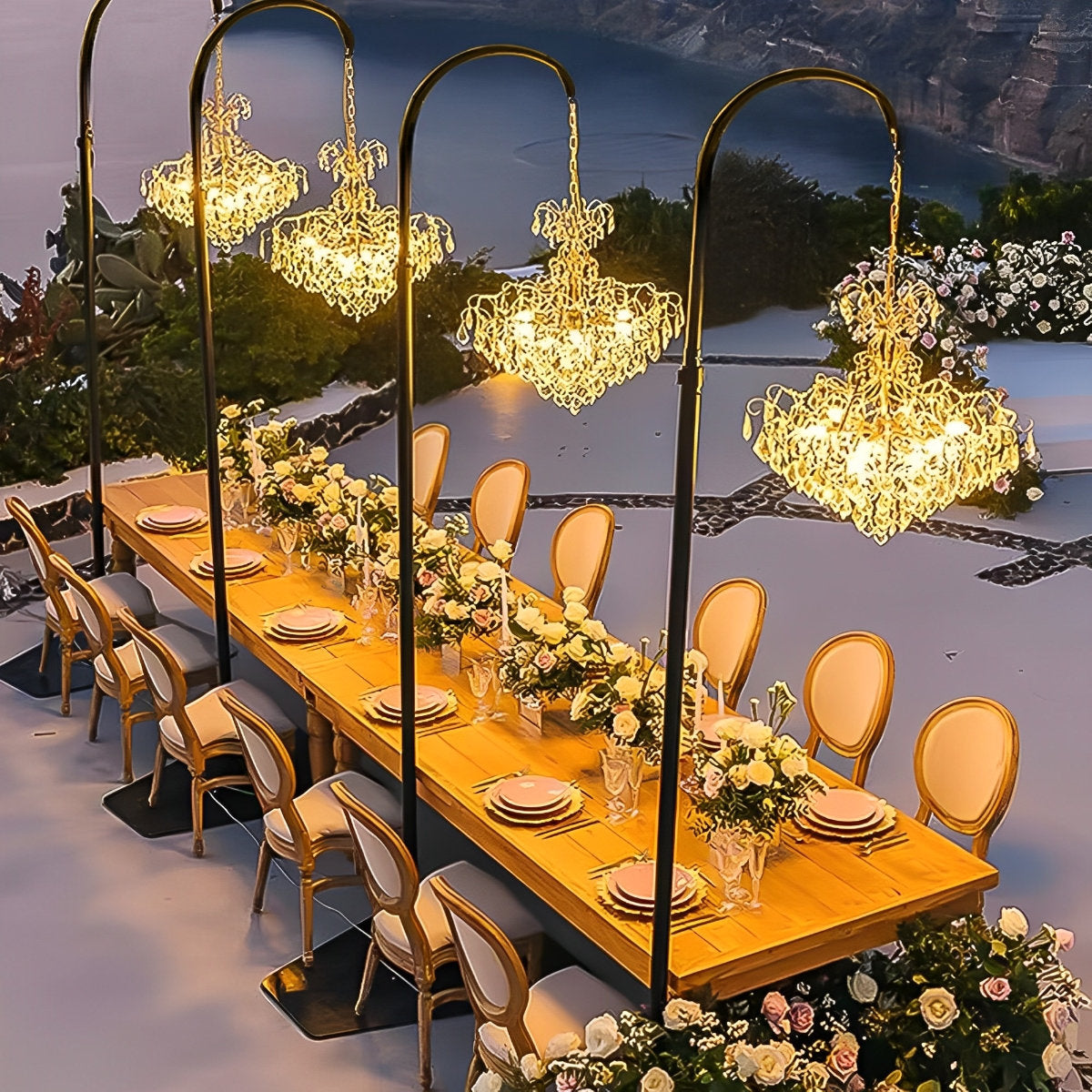 Luxury Waterproof Outdoor Wedding Crystal Chandeliers