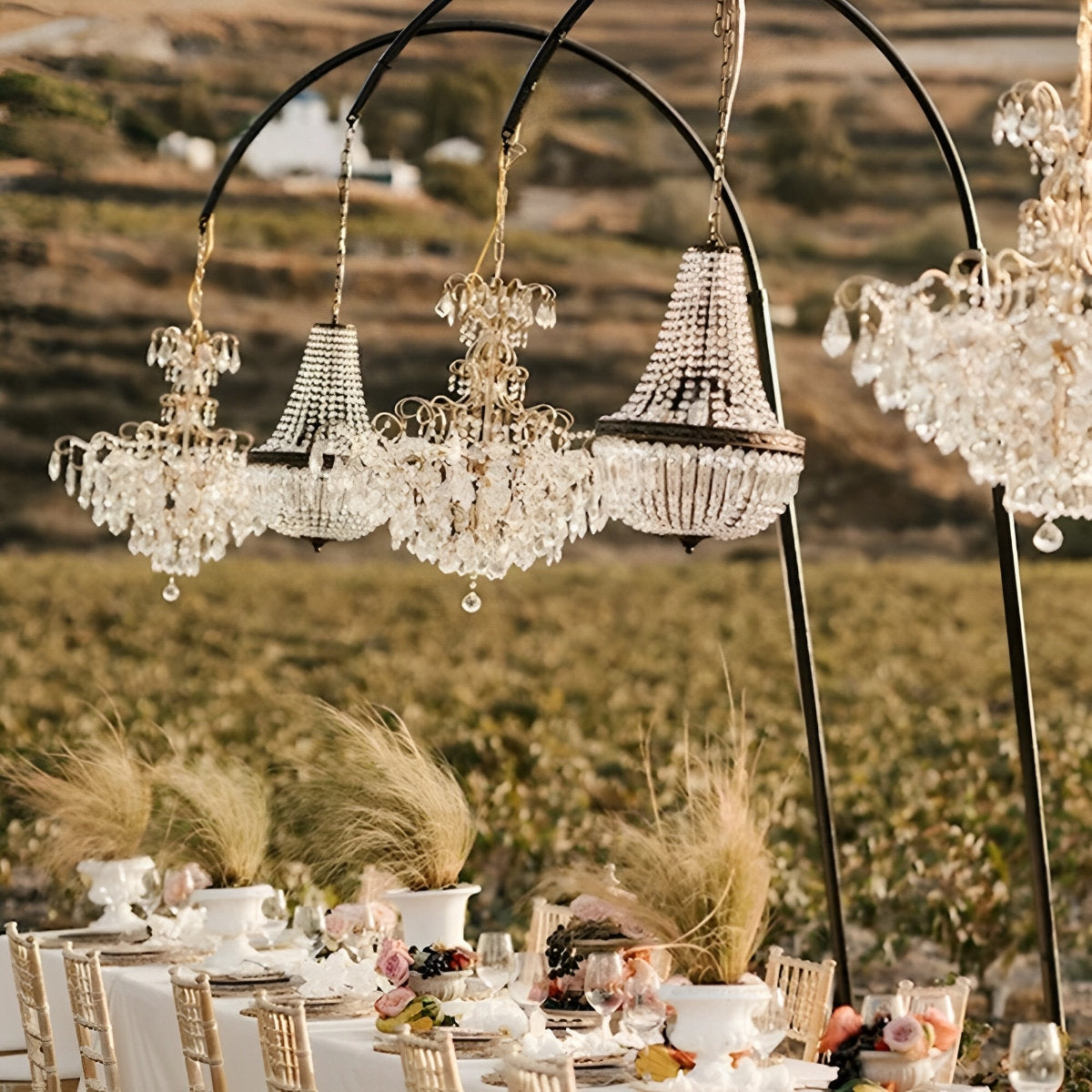 Luxury Waterproof Outdoor Wedding Crystal Chandeliers