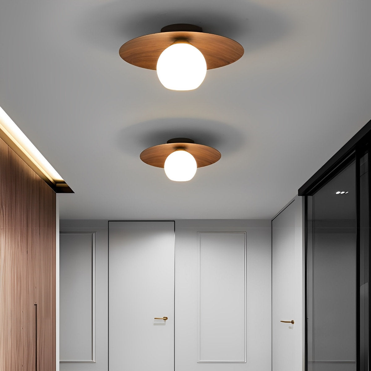 Minimalist Bowl LED Ceiling Light Flush Mount Lighting Chandelier