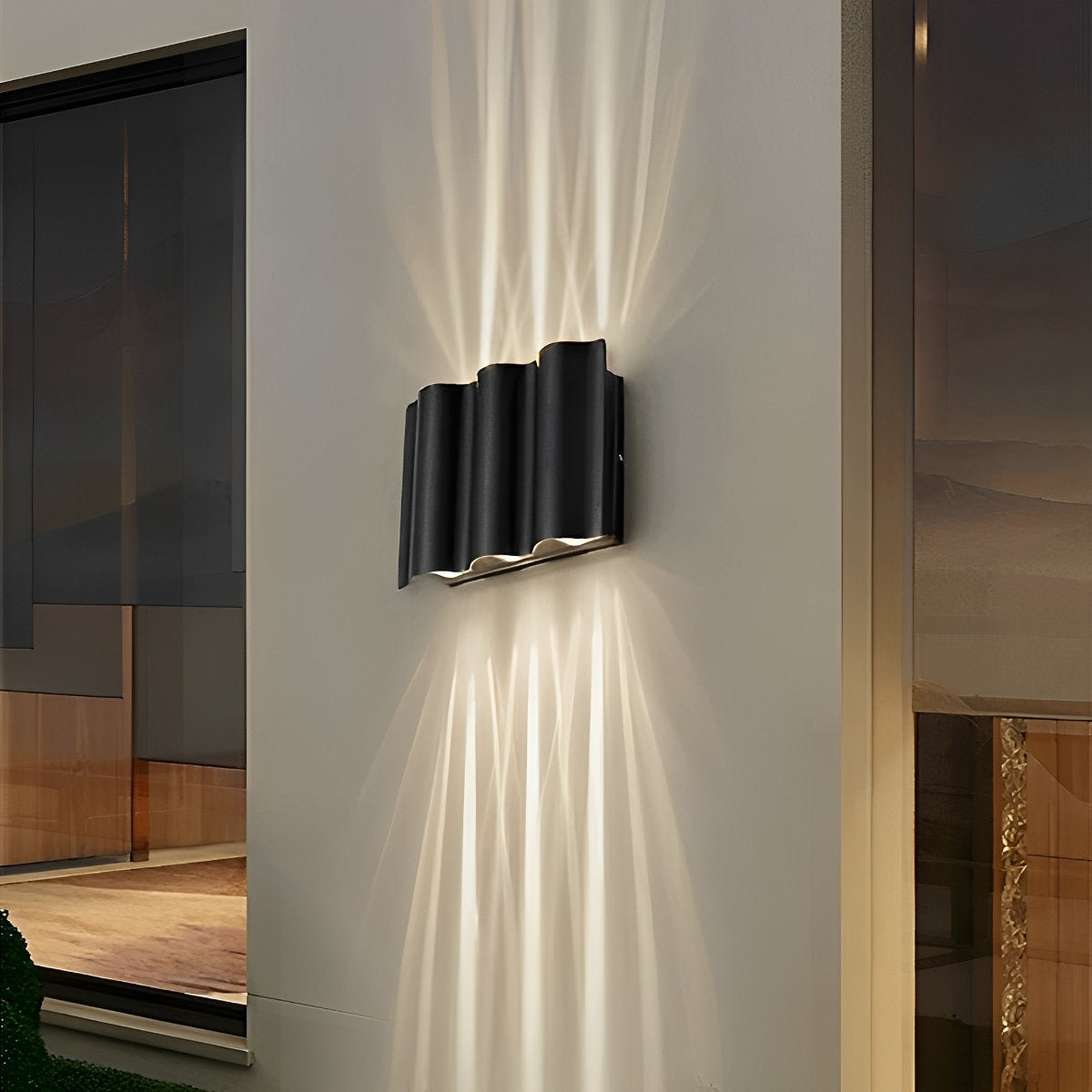 Waterproof Modern Water Wave Up and Down Wall Sconce Light