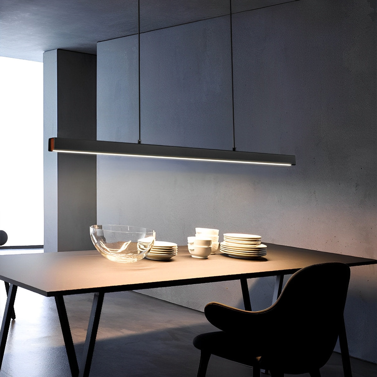 Modern Minimalist Pendant Light LED Long Light Bar