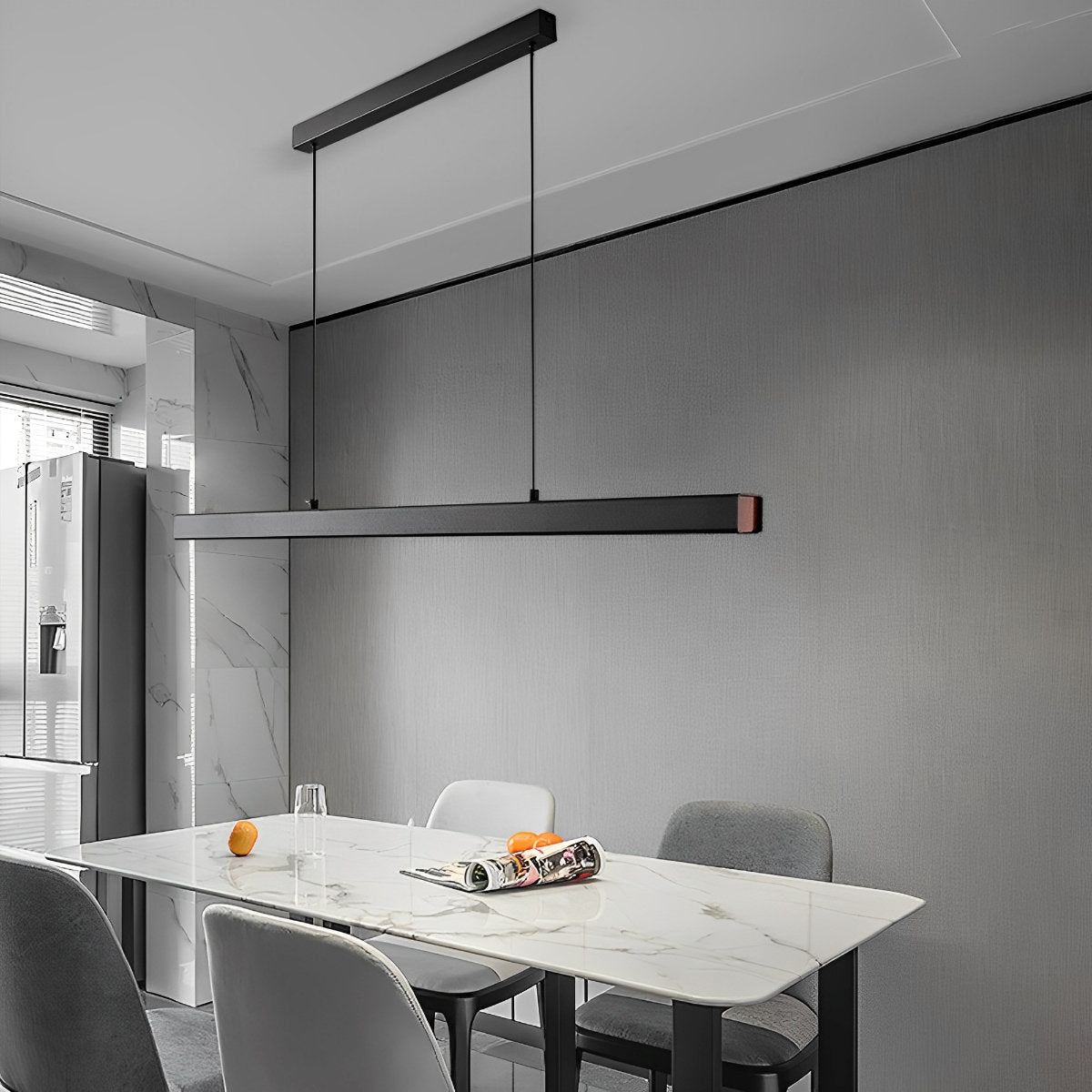 Modern Minimalist Pendant Light LED Long Light Bar