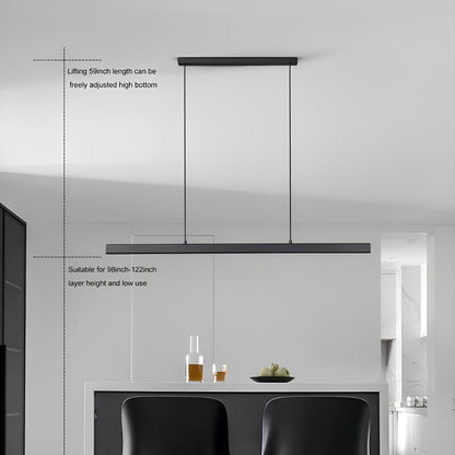 Modern Minimalist Pendant Light LED Long Light Bar