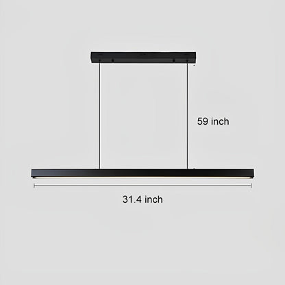 Modern Minimalist Pendant Light LED Long Light Bar