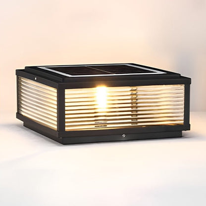 Contemporary Outdoor Waterproof Post Solar Fence Pillar Deck Post Light