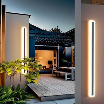 Waterproof Modern Long Strip Outdoor Wall Sconce Lighting