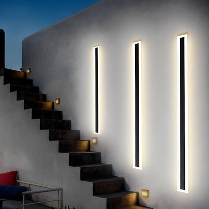 Waterproof Modern Long Strip Outdoor Wall Sconce Lighting