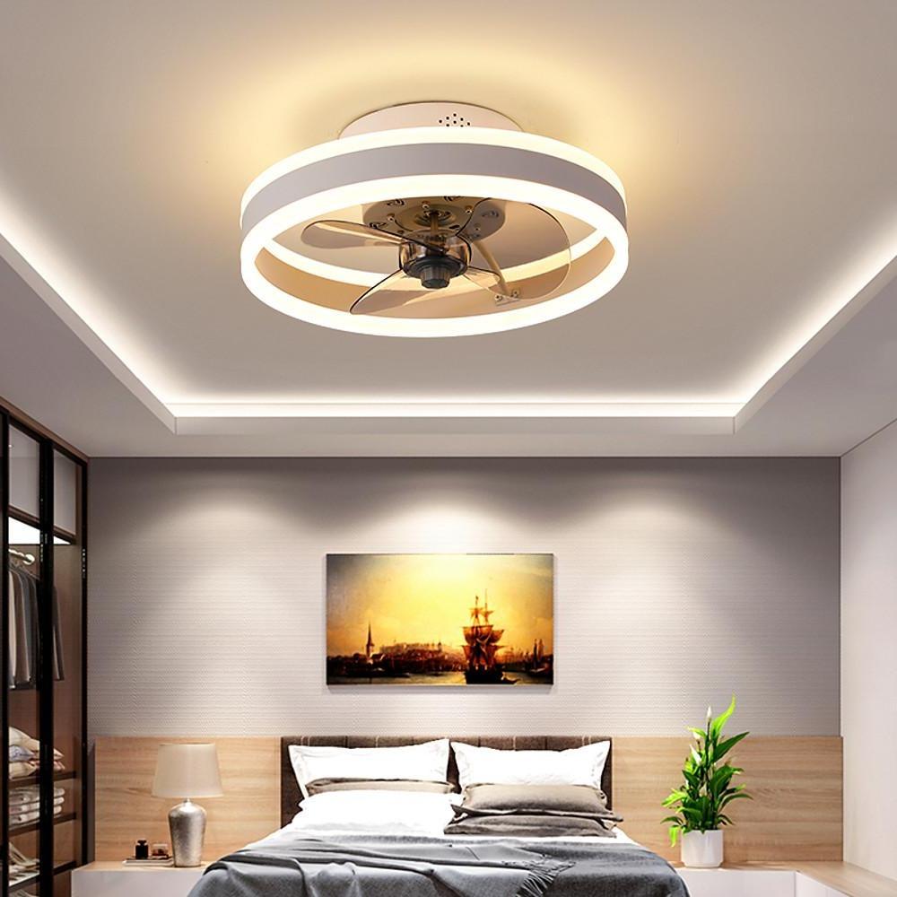 16'' Circular Dimmable LED Ceiling Fan with Light