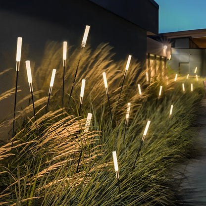 Waterproof Solar Reed Shaped Lights LED Garden Landscape Lighting