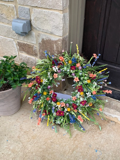 Texas Wildflower Wreath