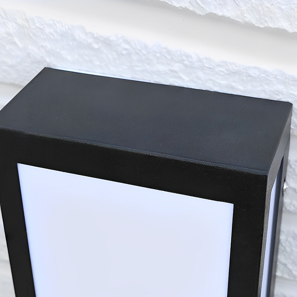 Rectangular LED Waterproof Black Modern Outdoor Exterior Light Wall Sconce