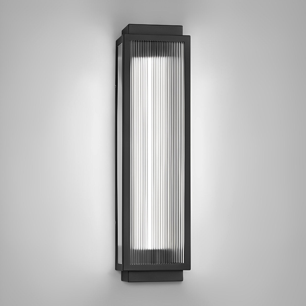 Rectangular Strip Waterproof LED Black Modern Wall Lights