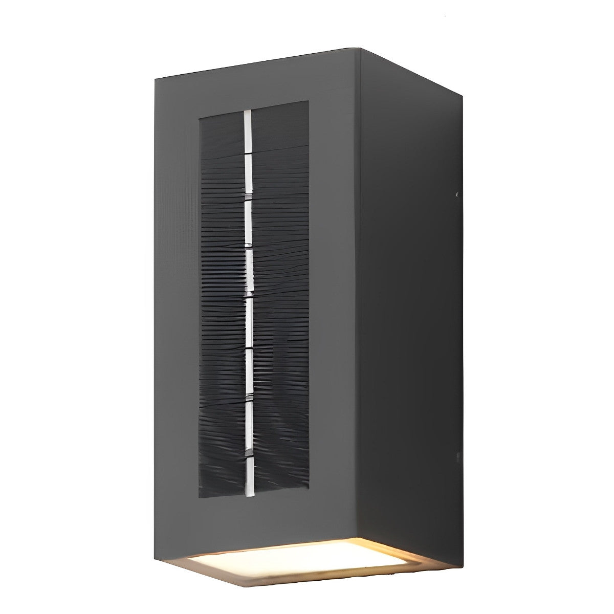 Rectangular Waterproof Up and Down Lights LED Solar Modern Wall Sconce Lighting