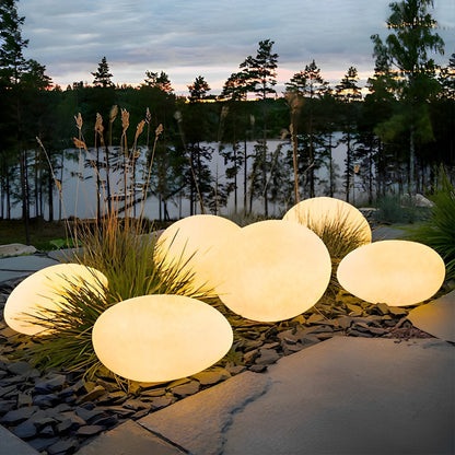 Resin Cobblestone Waterproof LED Creative Lawn Lights Outdoor Floor Lamp