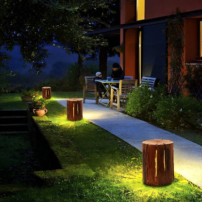 Waterproof Resin Simulation Tree Stump Garden Landscape Light