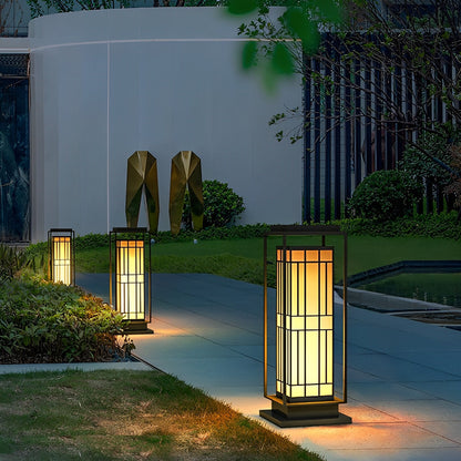 Retro Asian Solar LED Waterproof Garden Landscape Lighting