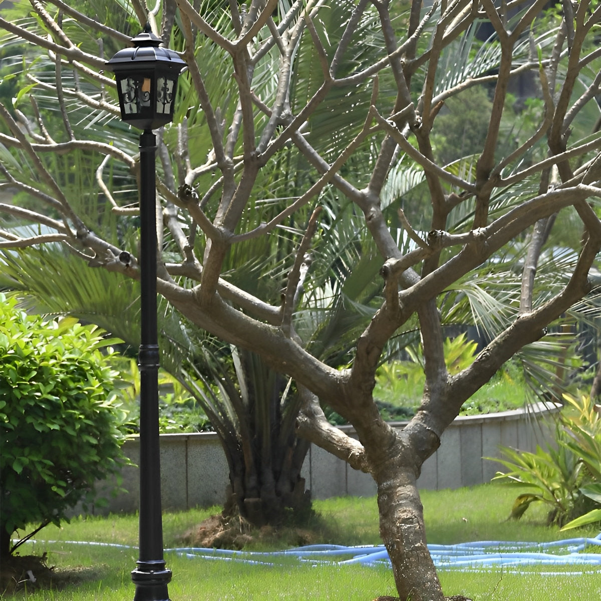 Retro LED Waterproof Garden Lamp Post Lights Outdoor Pole Light