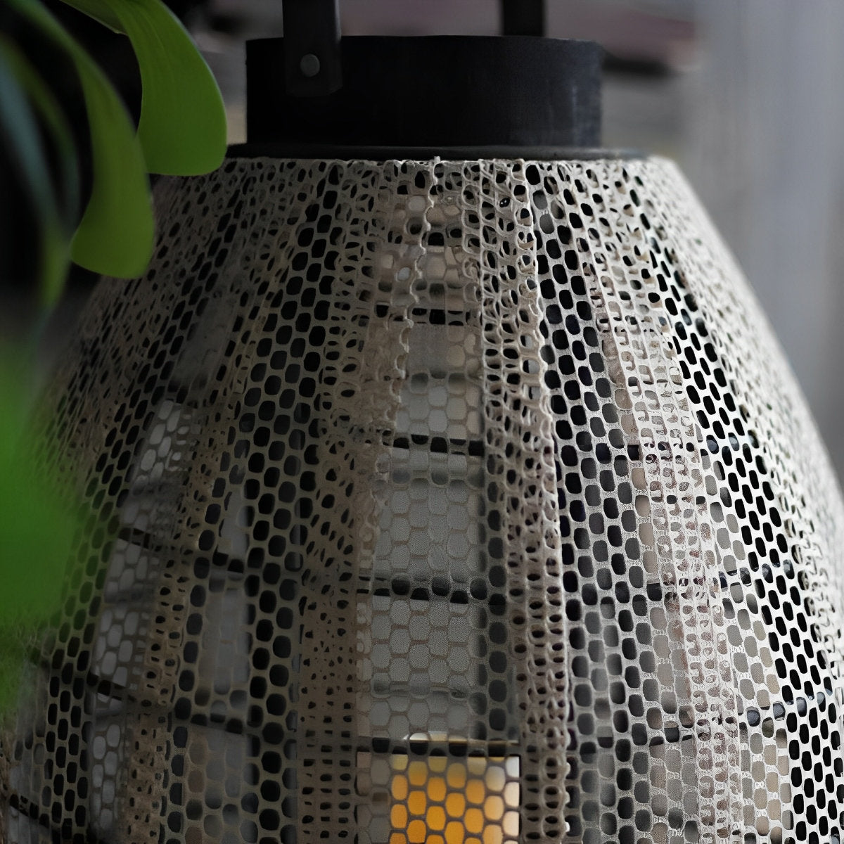 Retro Oval Cage LED Candle Floor Lamp Lantern