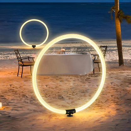 Ring Minimalist LED Waterproof Modern Outdoor Lawn Lamp