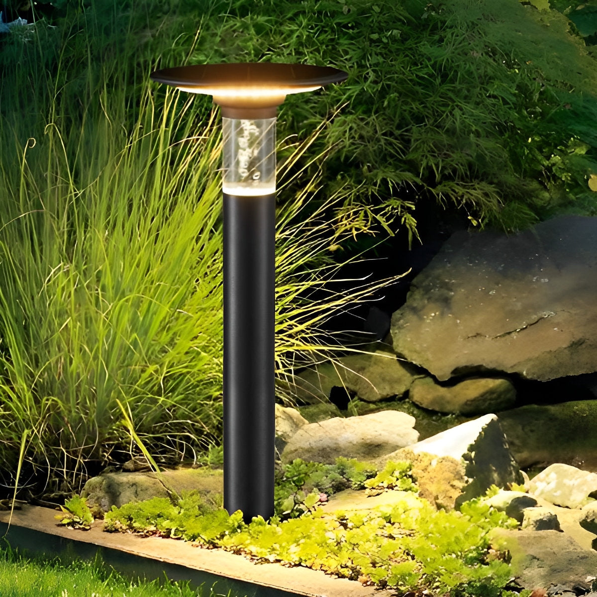 Round Creative Bubble Design Waterproof LED Modern Solar Path Lights