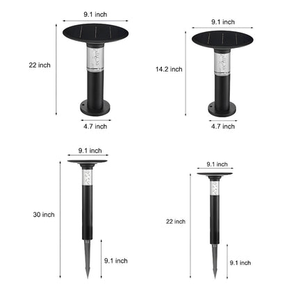 Round Creative Bubble Design Waterproof LED Modern Solar Path Lights