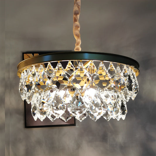 Rustic Modern Round Crystal Chandeliers Round Light