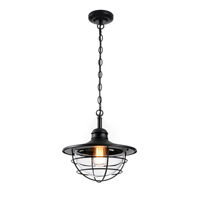 Rustic Modern Super Bright Black Pendant Lights Outdoor Lantern