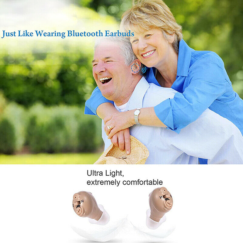 Rechargeable In Ear Hearing Aid Ear Resound Amplifier CIC Adjustable Invisible