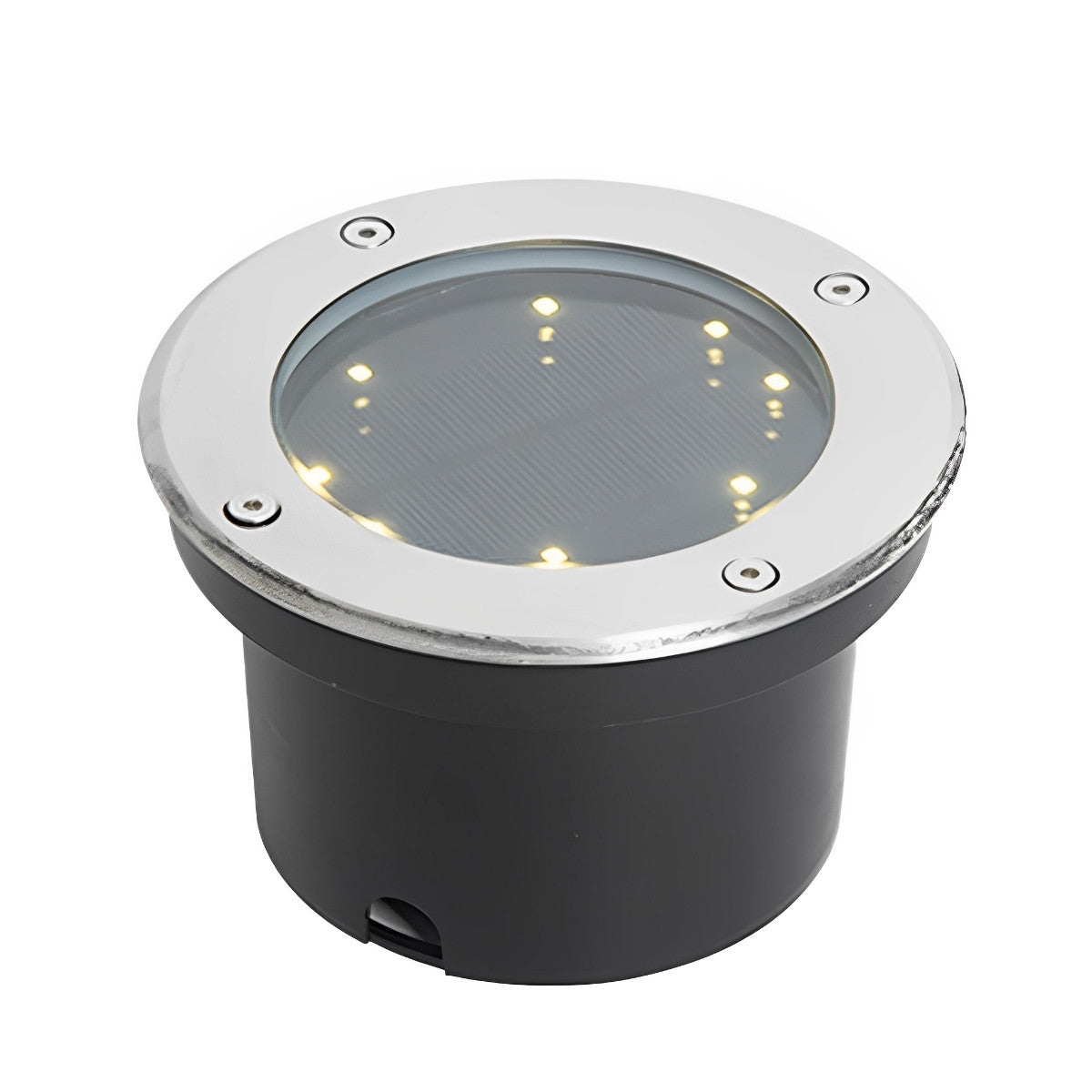 Solar Led Circular Shape Luminous Waterproof Embedded Ground Lights