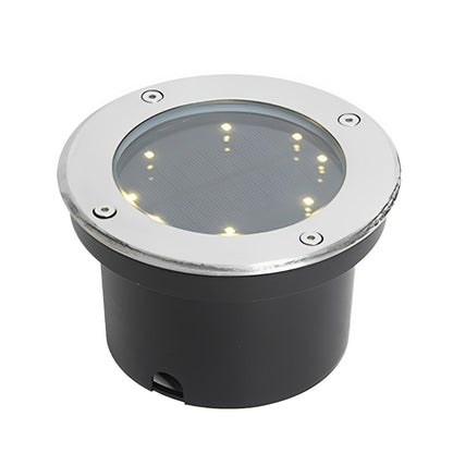 Solar Led Circular Shape Luminous Waterproof Embedded Ground Lights