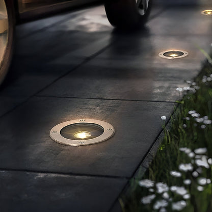 Solar Led Circular Shape Luminous Waterproof Embedded Ground Lights