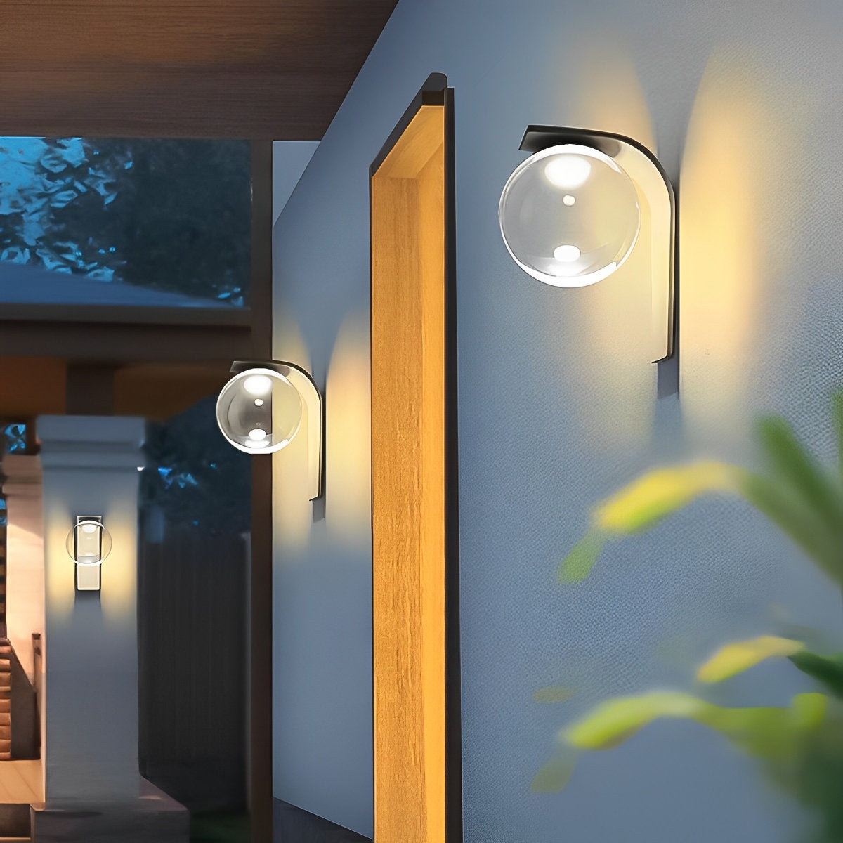 Solar Waterproof Bubbles LED Outdoor Wall Sconces