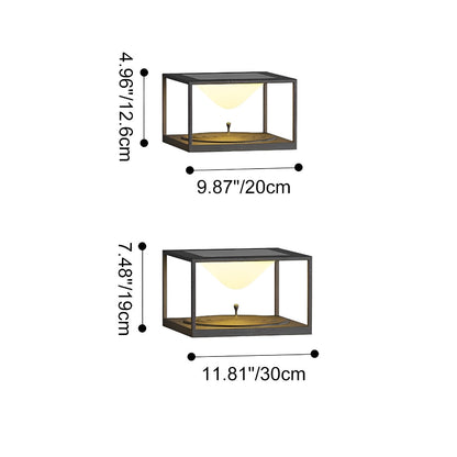 Solar Waterproof Square Dripping LED Outdoor Post Lights