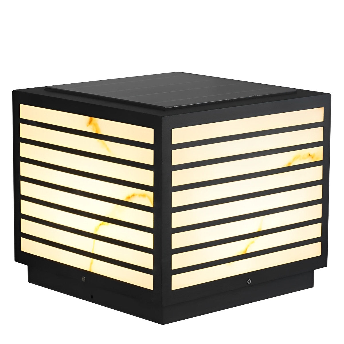 Square Waterproof LED Solar Modern Outdoor Deck Post Lights