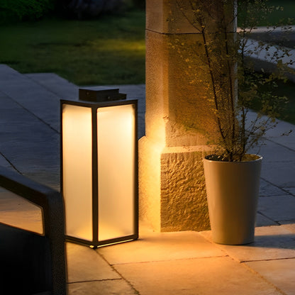 Square Lantern Portable Rechargeable LED Waterproof Solar Lawn Lights