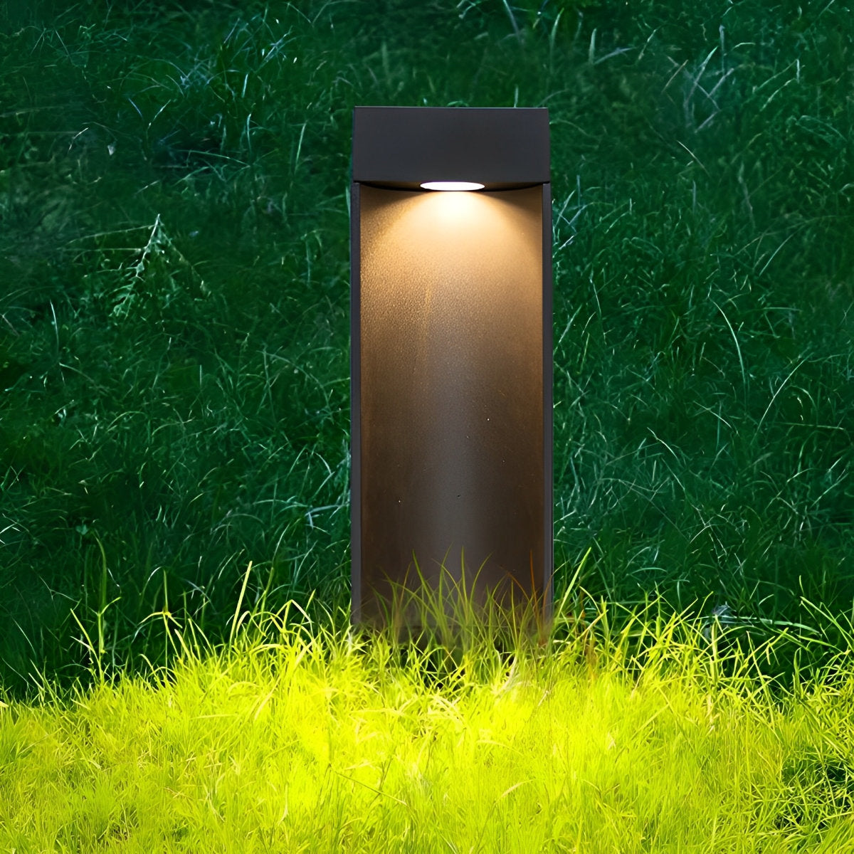 Square LED Waterproof Black Modern Outdoor Lawn Light Path Lights