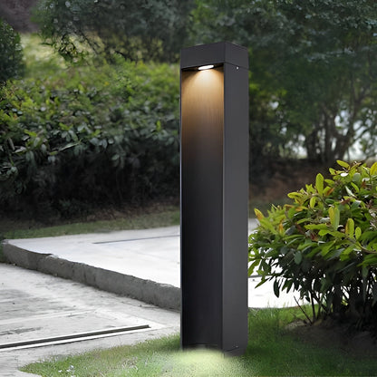 Square LED Waterproof Black Modern Outdoor Lawn Light Path Lights