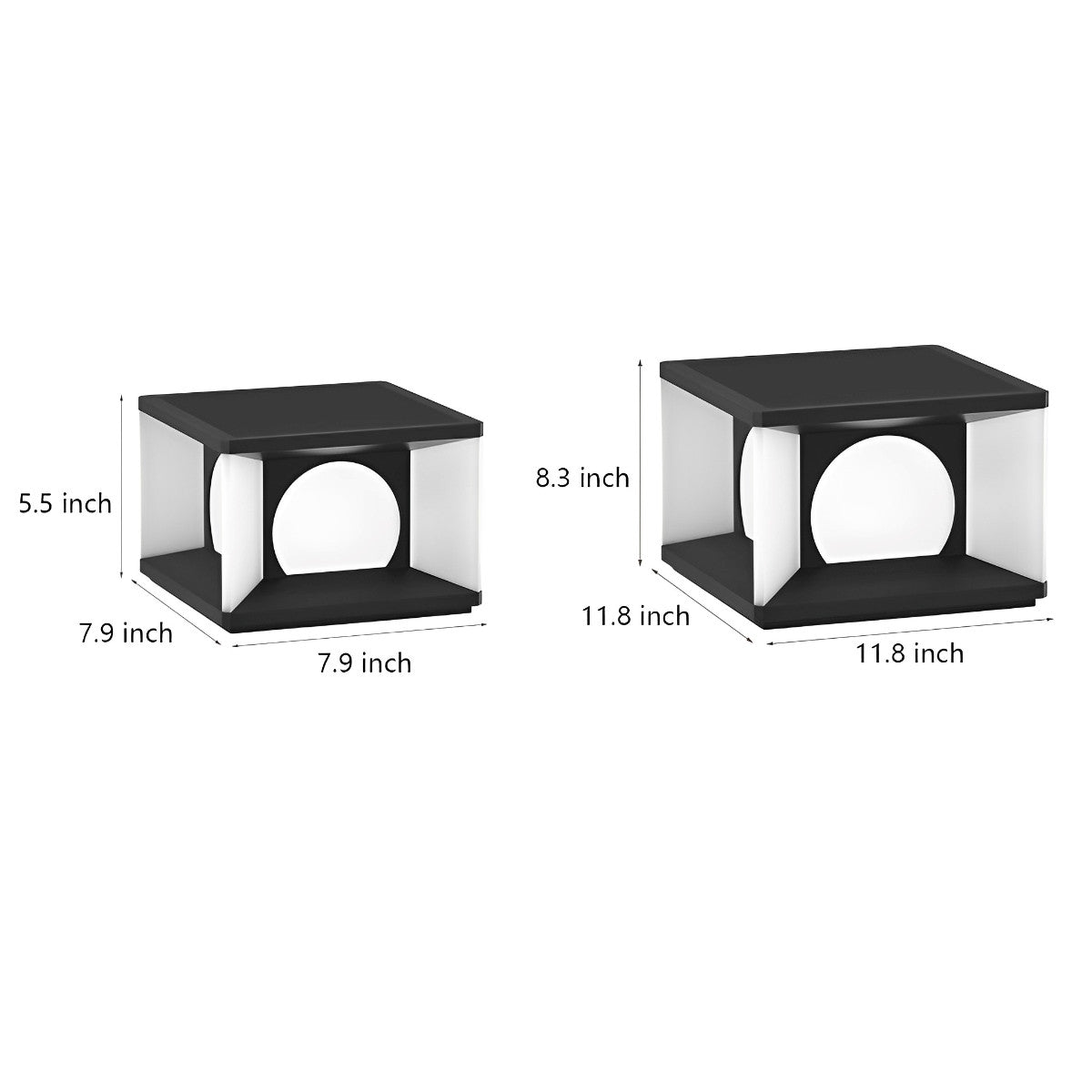 Square LED Waterproof Modern Solar Post Caps Lights Deck Post Lights