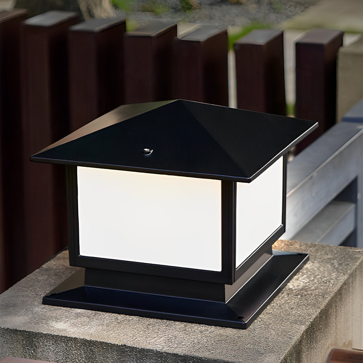 Square LED Waterproof Solar Fence Post Cap Lights Column Lamp