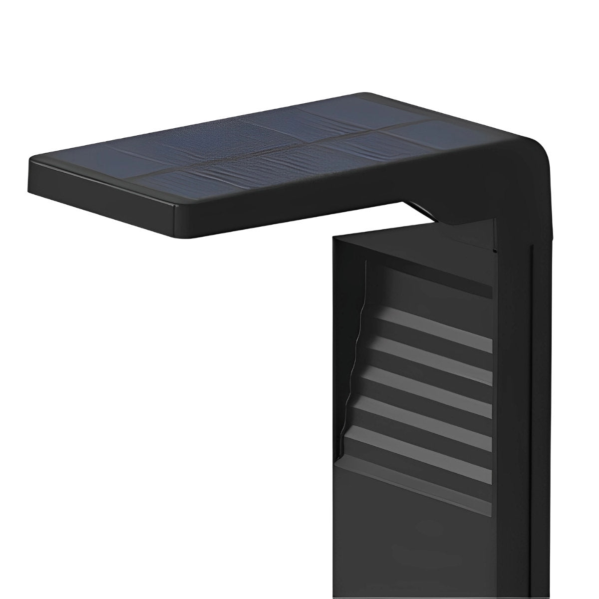 Smart Switch Minimalist Waterproof Stainless Steel Black Solar Pathway Lights